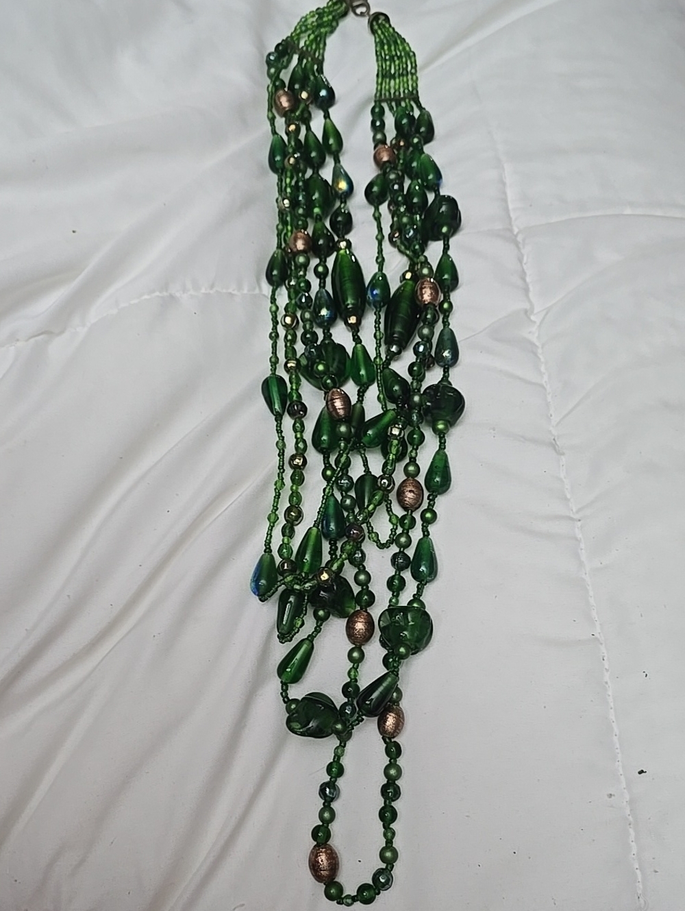Boho Multi-Strand Beaded Necklace - Women Jewelry